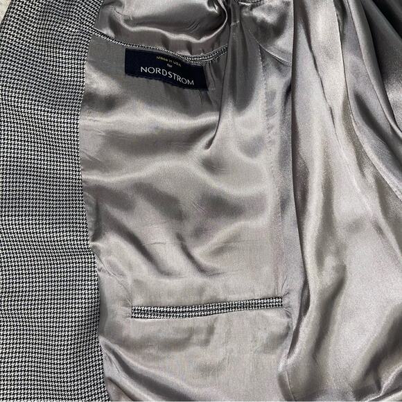 HART SCHAFFNER MARX Black and Blue Houndstooth Sport Coat Blazer Jacket 42L - Picture 14 of 14